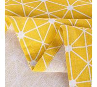 Alomejor Protezione Antipolvere Multiuso in Cotone e Lino, Copertura Antimacchia per Frigorifero Lavatrice in Giallo, 21,7" X 51,2", Decorazione Elegante per Tavolo da (55 * 130 cm 51x21 pollici)