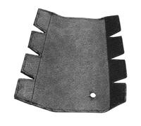 Alomejor Protezione per la mano per trompa, cuscinetto in pelle antiscivolo con copertura resistente all'usura per protezione degli strumenti, accessori per tromba (nero)