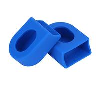 Alomejor Protezioni per Pedivelle, Copri Pedivelle per Parti di Biciclette, 1 Paio Copri Pedivelle per Cinghie Stivali, Accessori per Bici (Blue)