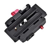 Alomejor QR Clamp Base Plate per Manfrotto 577, 701HDV | Lega di alluminio, compatibile con treppiedi, sgancio rapido per la fotografia