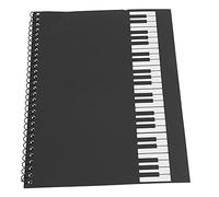 Alomejor Quaderno Pentagrammato Spartiti Musicali, 50 Pagine Portatile Carta Strutturata per Compositori Studenti Musica Studio Esibizioni