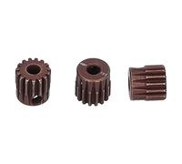 Alomejor RC 15T -Ritzelrad Strong Strong 48DP Attrezzature per 1/10 RC Spazzola Automatica/Spazzolatura Motore, 3 Pz in Acciaio per Appassionati