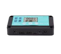 Alomejor Regolatore del Pannello Solare Controller di Uscita USB Doppio Dal Design Compatto per Uso Domestico e Industriale 12V/24V (100A)