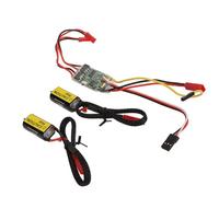 Alomejor Regolatori di velocità Elettrici Controllo velocità ESC Bidirezionale a Doppia Via 10A per Modellini di e Serbatoi, Protezioni da Surriscaldamento, Leggeri e Compatti per Modellini di e
