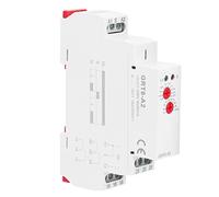 Alomejor Relè Temporizzatore per Guida DIN, modalità Ritardo Regolabile | Intervallo di ritardo da 0,1 a 10 giorni, CA/ 12-240 V, indicatore LED, design compatto