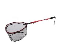 Alomejor Rete da Pesca, Manico Pieghevole Rete in Silicone Ad Alta densità Gomma Leggera in Lega di Alluminio, con Design Pieghevole in un Unico Pezzo, per la Pesca Alla Trota dello (rosso)