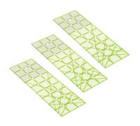 Alomejor Righello per Quilting 9" Grande Rettangolo in Pollici Scala Acrilico Trasparente per Cucire per Tagliare Tessuti, Risparmio di Fatica per gli Appassionati di Cucito e Progetti Quotidiani