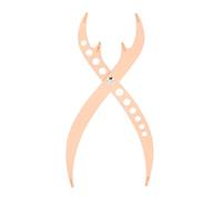 Alomejor Righello per Sopracciglia in Proporzione Aurea 1:0,618, Materiale in Acciaio Inossidabile Antiruggine, Righello per Marcare le Sopracciglia per Creare una Forma Attraente degli Occhi, (oro