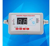 Alomejor Rilevatore di Segnale Satellitare Sensibile con Amplificatore Integrato, Display Digitale Misurazione Accurata della Forza, Ideale per i Viaggiatori, Compatto e Robusto