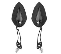 Alomejor Ritorno Specchio per la Revisione per i Rulli Motociclistici con Specchio Ultra Chiaro, Design Resistente Alla Collisione, Vite Articolare Regolabile, Guscio di Finitura della Vernice,