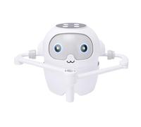 Alomejor Robot da Disegno Automatico, Giocattolo Educativo Interattivo con Tecnologia NFC per Bambini di 3 4 5 6 Anni, Macchina per Imparare a Dipingere con Carte Alfabetiche, Materiale (WHITE)