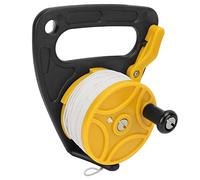 Alomejor Rotolamento del Relitto per Immersioni Robusto Rullo di Immersione con Filo Bianco da 46 M per Snorkeling e Sport Acquatici da PC per Grotta -Sile (Ruota Gialla)