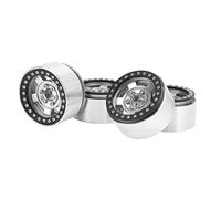 Alomejor Rotoli di Alluminio in Alluminio RC RC Riducono il Miglioramento della gravità della Resistenza All'usura della Resa per le Auto 1/10 per SCX10 MST Assiale (SILVER)