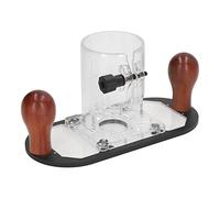 Alomejor Router Stabile Regolabile con Base per Rifinitura in Plastica Trasparente per la Lavorazione del Legno per Macchine da 65 Mm
