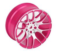 Alomejor Ruota RC, Lega di Alluminio Resistente, Esperienza di Guida Migliorata per Auto RC MN128 MN86 G500 1/12, Confezione da 4 (Roseo)