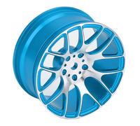 Alomejor Ruota RC, Lega di Alluminio Resistente, Esperienza di Guida Migliorata per Auto RC MN128 MN86 G500 1/12, Confezione da 4 (BLUE)