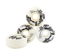 Alomejor Ruote da Skateboard 52 mm x 30 mm 4 Ruote PU da Skateboard Longboard con Colori Multipli(Bianca)