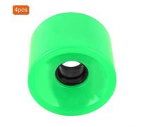 Alomejor Ruote da Skateboard, 70 * 51mm Longboard Set di Ruote da Skateboard per Sostituzione Longboard(Verde)