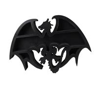 Alomejor Scaffale in Dal Design del Drago Scaffale in Pietra di Legno Durevole per Tavolo da Camera da Letto Salvaspazio 13,8x9,4x1,6 Pollici