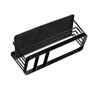 Alomejor Scaffale Laterale per Lavello da Davanzale della Finestra Organizer per Lavello di Utilizzo Versatile per Articoli da Toeletta da Bagno (BLACK)