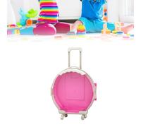 Alomejor Scatola per Valigie in Plastica in Miniatura con Ruote, Organizer per Giocattoli per Bambini, Robusto Materiale ABS, 7,9x2,6x12,0 Pollici, Scatola per Giocattoli per Bambini da Viaggio o