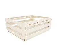 Alomejor Scatola Portaoggetti Retrattile, Scatola Portaoggetti Resistente Alla Deformazione per Dispensa Compatta da Campeggio in Camera da Letto (WHITE)