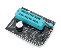 Alomejor Scheda di Espansione Programmatore AVR, Supporto Bootloader 5V | Compatibile con interfaccia ICSP, cicalino integrato, indicatore LED, facile da usare, consente la programmazione batch