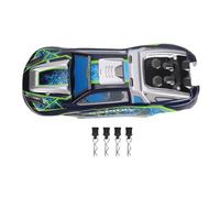Alomejor Scocca per Carrozzeria di Auto RC, Scocca di Ricambio per PC con Design Classico Graffiti per Camion Fuoristrada SCY16101 SCY16102 SY16101PRO SY16102PRO 1:16 4WD (BLUE)
