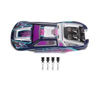 Alomejor Scocca per Carrozzeria di Auto RC, Scocca di Ricambio per PC con Design Classico Graffiti per Camion Fuoristrada SCY16101 SCY16102 SY16101PRO SY16102PRO 1:16 4WD (PURPLE)