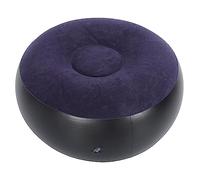 Alomejor Sedia da Campeggio Gonfiabile Floccata Sgabello Portatile per attività All'aperto a Casa e in Viaggio, Viola 20,5x7,9 Pollici