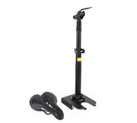 Alomejor Sedile per Bici, Cuscino per Sedile per Scooter Elettrico Pieghevole e Regolabile con Imbottitura in Schiuma per Scooter Elettrici Come M365 1S Lite - Sella Comoda per Uomini e Donne (BLACK)