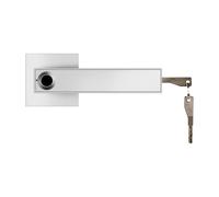 Alomejor Serratura a Leva per Porta con Impronta Digitale, Design in | Sblocco con impronta digitale, Installazione semplice, 3 modalità di accesso, Adatto per porte interne, Materiali in lega