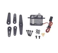 Alomejor Servo RC, Servo Digitale in Lega di Alluminio per il Controllo di Coppia Elevata in Applicazioni su Elicotteri, Auto Robotiche e Droni