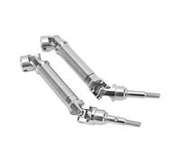 Alomejor Set Albero Motore Anteriore in Acciaio Inossidabile per SLASH 4x4 Rustler Stampede, Albero Motore RC Regolabile Durevole per Auto Telecomandata, Argento, 2 Pezzi