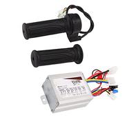 Alomejor Set Controller Bici Elettrica 12V 500W Head DC Motor Brushed Controller Set di Impugnature a Tre velocità con Acceleratore a Tre velocità