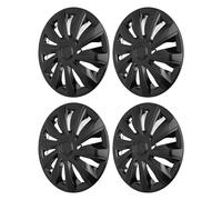 Alomejor Set Coprimozzo Ruota 15 Pollici - Materiale ABS di Lunga Durata, Installazione a Scatto - per V40, Clio