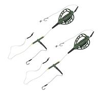 Alomejor Set da Pesca per Dispositivo di Nidificazione della Carpa da 2 Pezzi, Robusta Gabbia per Esche in Nylon con Pesi Incorporati per Affondamento Rapido, Portatile Leggero per la (35 g)