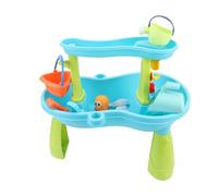 Alomejor Set da Tavolo di Sabbia per Bambini, Grande Set Sensoriale di Sabbia d'Acqua in Spiaggia con Secchio da Pala, per Il Gioco del Figlio Genitore Summer Play