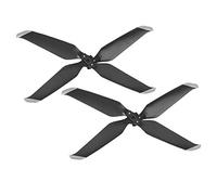 Alomejor Set di 2 Paia di Pale per per Drone RC con Cinturino Pezzi di Ricambio Durevoli Adatti per Air 2 Nylon Facile da Installare + PC Bordo/oro per Hobbisti (Decoro argento)