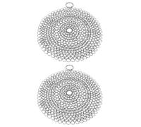 Alomejor Set di 2 Pesi per Torte in Acciaio Inossidabile, Resistenti, per Croste Perfette, Diametro 17,5 Cm, per Panettieri Domestici (Grandi dimensioni 3,8x7,8 cm)