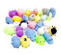 Alomejor Set di 24 Bambole da Spremere Morbide e Carine in TPR per Decomprimere il Giocattolo Antistress, Ideali per L'ufficio, la Casa, il Giocattolo da Spremere Sicuro e Adorabile