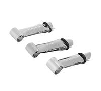 Alomejor Set di 3 Pinze per Torte in Acciaio Inossidabile, Leggere, per Decorare Torte, per Dolci Fai da Te, Adatte per Zollette di Zucchero, Frutti di Bosco e per la Preparazione del Pane, 2 X 9 Cm