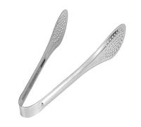 Alomejor Set di 5 Pinze da Buffet Durevoli in Acciaio Inossidabile per Barbecue, Insalata e Cibi Alla Griglia, Impugnatura Comoda, Design Ergonomico, Argento (Piccola)