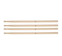 Alomejor Set di Bacchette in Legno di Acero Durevoli per la Pratica Quotidiana 2 Paia 5A/5B per Principianti Burlywood 16,02 Pollici (#11)