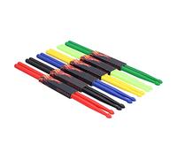 Alomejor Set di Bacchette in Nylon Durevoli da 6 Paia 5A per Suonare la Batteria Professionale, Leggere e Antiscivolo per Adulti e Bambini