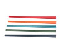 Alomejor Set di Bacchette in Silicone Riutilizzabili, 5 Paia Resistenti, | Resistente al calore, antiscivolo, , ristorante, ecologico