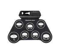 Alomejor Set di Batteria Elettronica Kit di Batteria Portatile con qualità del Suono Realistica per Esercitarsi con Pedale Hi-hat, per Principianti e Professionisti Bacchette in Legno di Acero