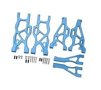 Alomejor Set di Bracci di Sospensione Anteriori Posteriori RC Resistenti in Alluminio, Guida per Auto MOJAVE 6S 1/7 RC (BLUE)
