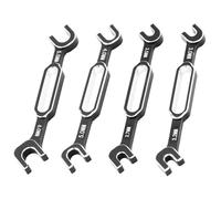 Alomejor Set di Chiavi per Manutenzione Auto RC, Strumento Leggero e Durevole per la Rimozione dei Dadi del Tenditore per la Regolazione dei Giunti Sferici per Auto RC, da Drift, 4 Pezzi in Lega