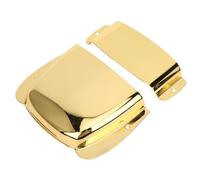Alomejor Set di Coperture per Ponte Pickup in Ferro Protettivo per Basso Jazz PB, Copertura per Ponte Pickup Resistente con 4 Viti di Montaggio, Accessori Essenziali per Basso per Musicisti (GOLD)